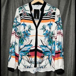 Ivory floral season top